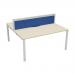 Jemini 2 Person Bench Desk 1200x1600x730mm Maple/White KF808701 KF808701