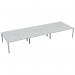 Jemini 6 Person Bench Desk 3600x1600x730mm White/White KF808817 KF808817