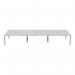 Jemini 6 Person Bench Desk 3600x1600x730mm WhiteWhite KF808817 KF808817