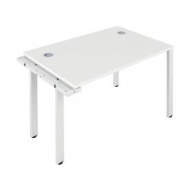 Jemini 1 Person Extension Bench Desk 1400x800x730mm WhiteWhite KF808930 KF808930