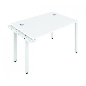 Jemini 1 Person Extension Bench Desk 1400x800x730mm White/White KF808930 KF808930