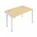 Jemini 1 Person Extension Bench Desk 1400x800x730mm MapleWhite KF808947 KF808947