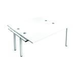 Jemini 2 Person Extension Bench Desk 1400x1600x730mm White/White KF808992 KF808992