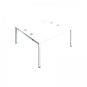 VOW Jemini 2 Person Bench Desk 1400x1600x730mm WhiteWhite KF809050