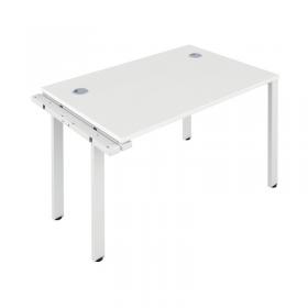 VOW Jemini 1 Person Extension Bench Desk 1600x800x730mm WhiteWhite KF809296 KF809296