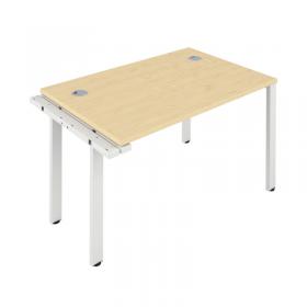 Jemini 1 Person Extension Bench Desk 1600x800x730mm MapleWhite KF809302 KF809302