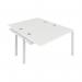 Jemini 2 Person Extension Bench Desk 1600x1600x730mm White/White KF809357 KF809357