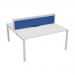Jemini 2 Person Bench Desk 3200x1600x730mm Nova Oak/White KF809401 KF809401