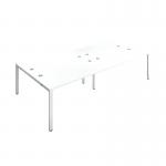 Jemini 4 Person Bench Desk 3200x1600x730mm WhiteWhite KF809470 KF809470