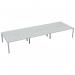 Jemini 6 Person Bench Desk 4800x1600x730mm White/White KF809531 KF809531