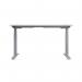 Jemini SitStand Desk with Cable Ports 1200x800x630-1290mm WhiteSilver KF809739 KF809739