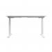 Jemini Sit/Stand Desk with Cable Ports 1200x800x630-1290mm White/White KF809791 KF809791