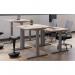 Jemini SitStand Desk with Cable Ports 1400x800x630-1290mm WhiteWhite KF809913 KF809913