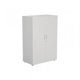 VOW Jemini Wooden Cupboard 800x450x1200mm White KF810278 KF810278