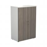 Jemini Wooden Cupboard 800x450x1200mm White/Grey Oak KF810308 KF810308