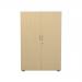 Jemini Wooden Cupboard 800x450x1200mm White/Maple KF810315 KF810315