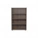 Jemini Wooden Bookcase 800x450x1200mm Grey Oak KF810346 KF810346