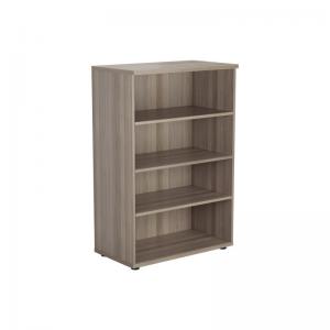 VOW Jemini Wooden Bookcase 800x450x1200mm Grey Oak KF810346 KF810346
