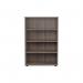 Jemini Wooden Bookcase 800x450x1200mm Grey Oak KF810346 KF810346