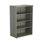 Jemini Wooden Bookcase 800x450x1200mm Grey Oak KF810346 KF810346