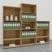 Jemini Wooden Bookcase 800x450x1200mm Nova Oak KF810360 KF810360