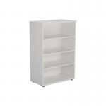 Jemini Wooden Bookcase 800x450x1200mm White KF810377 KF810377