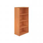 Jemini Wooden Bookcase 800x450x1600mm Beech KF810384 KF810384