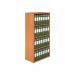 Jemini Wooden Bookcase 800x450x1600mm Beech KF810384 KF810384