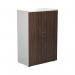 Jemini Wooden Cupboard 800x450x1600mm White/Dark Walnut KF810469 KF810469