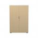 Jemini Wooden Cupboard 800x450x1600mm White/Maple KF810483 KF810483