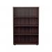 Jemini Wooden Bookcase 800x450x1600mm Dark Walnut KF810506 KF810506