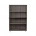 Jemini Wooden Bookcase 800x450x1600mm Grey Oak KF810513 KF810513