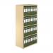 Jemini Wooden Bookcase 800x450x1600mm Maple KF810520 KF810520