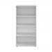 Jemini Wooden Bookcase 800x450x1600mm White KF810544 KF810544