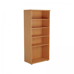 VOW Jemini Wooden Bookcase 800x450x1800mm Beech KF810551 KF810551