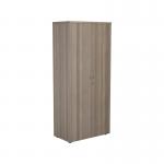 Jemini Wooden Cupboard 800x450x1800mm Grey Oak KF810582 KF810582