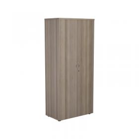 VOW Jemini Wooden Cupboard 800x450x1800mm Grey Oak KF810582 KF810582