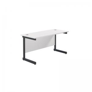 VOW Jemini Rectangular Single Upright Cantilever Desk 1400x600x730mm