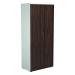 Jemini Wooden Cupboard 800x450x1800mm White/Dark Walnut KF810711