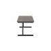 Jemini Rectangular Single Upright Cantilever Desk 1400x800x730mm Dark WalnutBlack KF810742 KF810742