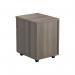 Jemini 3 Drawer Mobile Pedestal 404x500x595mm Grey Oak KF81080 KF81080