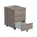 Jemini 3 Drawer Mobile Pedestal 404x500x595mm Grey Oak KF81080 KF81080