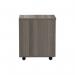 Jemini 3 Drawer Mobile Pedestal 404x500x595mm Grey Oak KF81080 KF81080