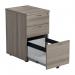 Jemini 3 Drawer Under Desk Pedestal 404x500x690mm Grey Oak KF81081 KF81081