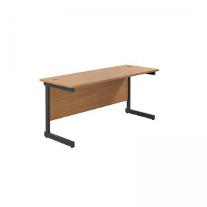 VOW Jemini Rectangular Single Upright Cantilever Desk 1600x600x730mm