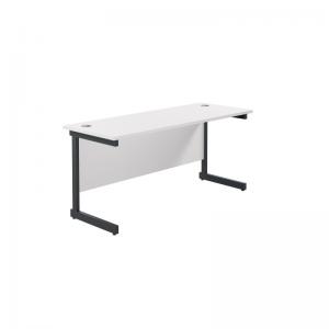 VOW Jemini Rectangular Single Upright Cantilever Desk 1600x600x730mm