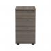 Jemini Essentials 3 Drawer Desk High Pedestal 404x600x730mm Grey Oak KF81088 KF81088