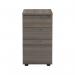 Jemini Essentials 3 Drawer Desk High Pedestal 404x600x730mm Grey Oak KF81088 KF81088