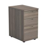 Jemini Essentials 3 Drawer Desk High Pedestal 404x600x730mm Grey Oak KF81088 KF81088