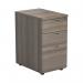 Jemini Essentials 3 Drawer Desk High Pedestal 404x800x730mm Grey Oak KF81089 KF81089